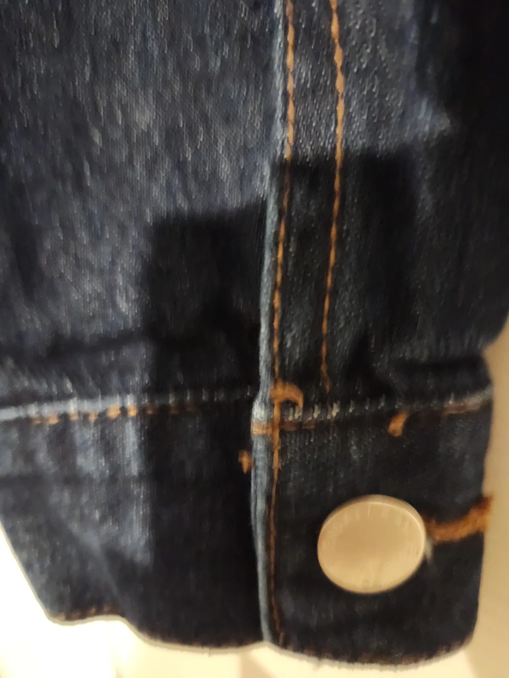 Kendall & Kylie Dark Blue Denim Jacket with Patches and Flag Sleeve